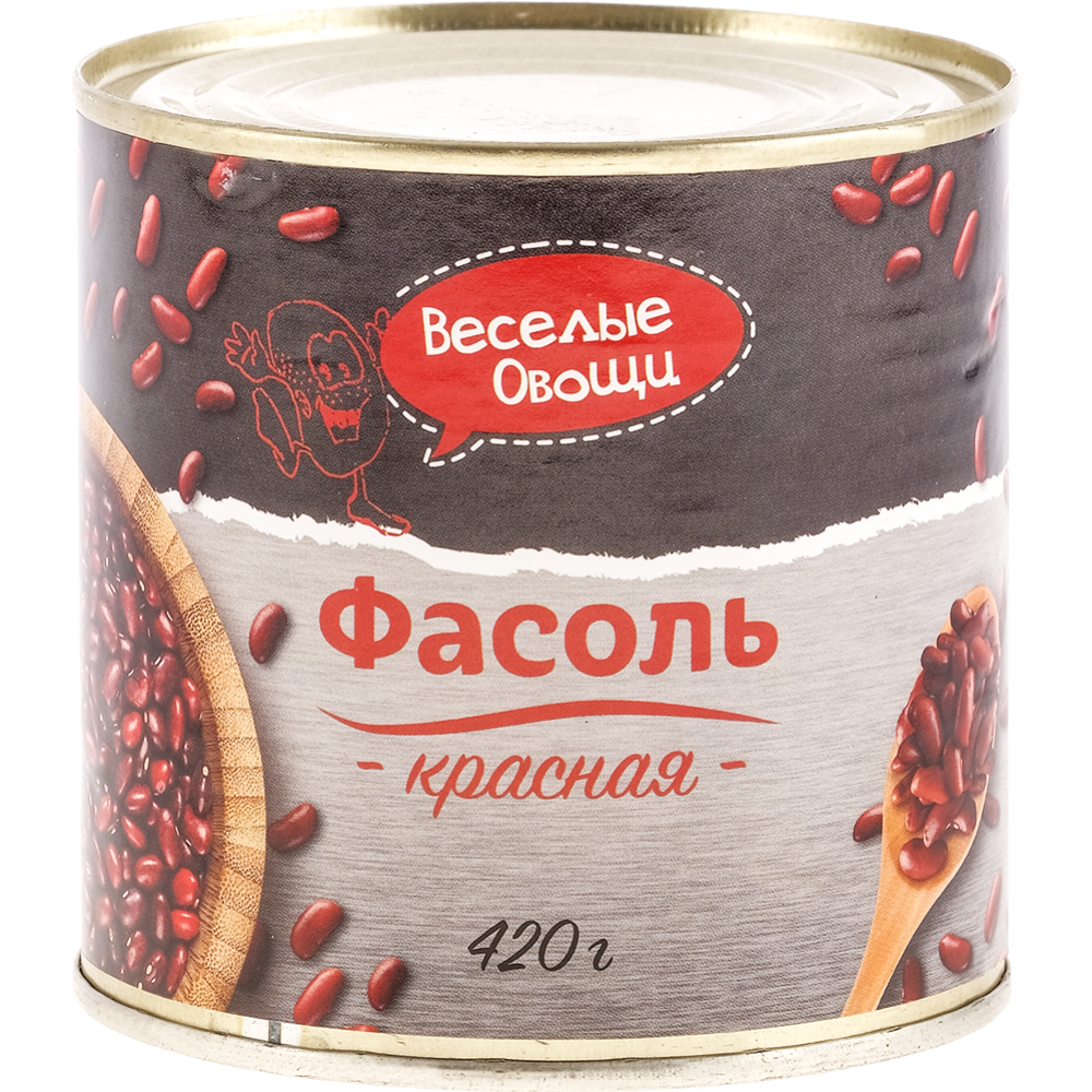 Фасоль консервированная «Веселые овощи» красная, 420 г