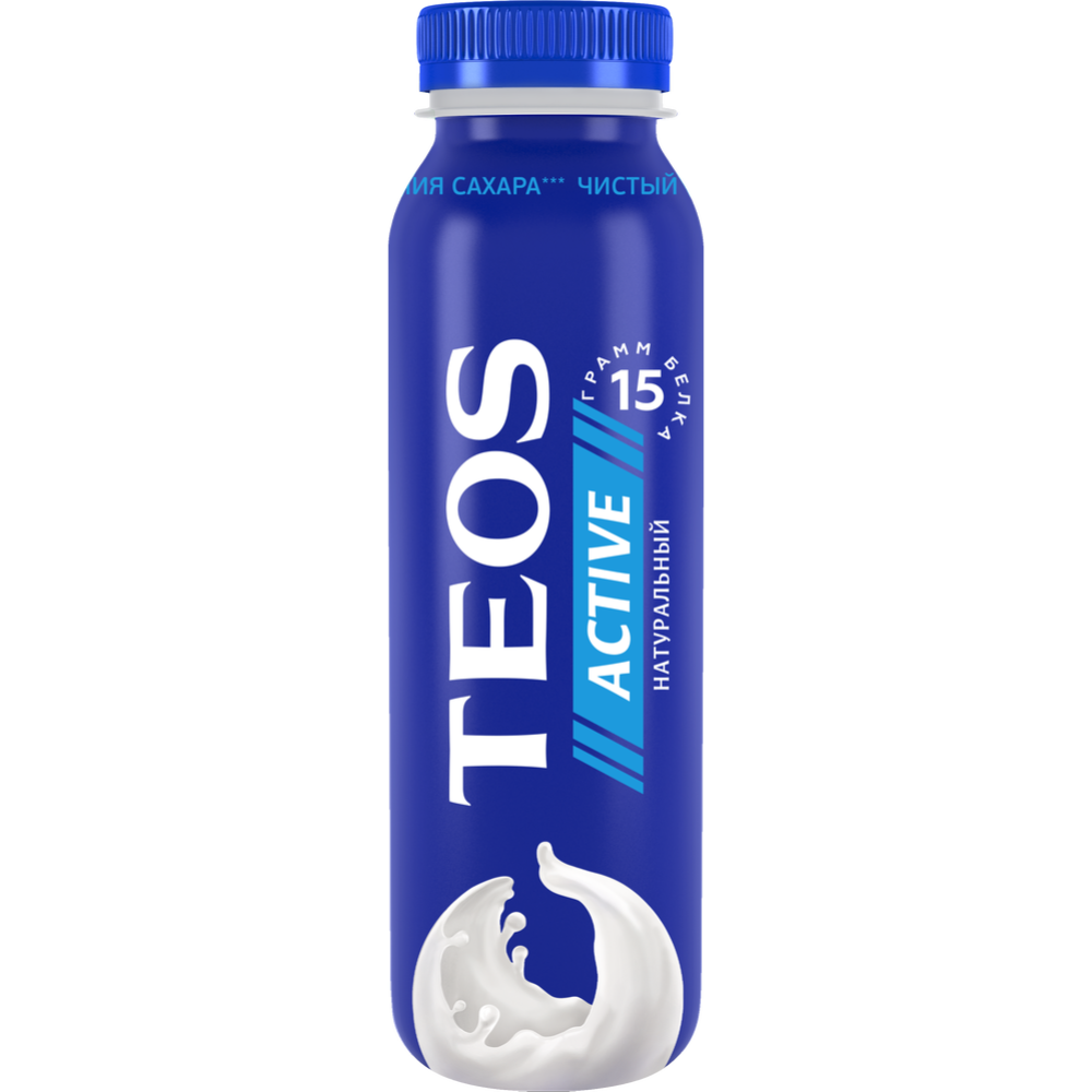 Drinking yoghurt “Teos” Active, natural, 2%, 260 g