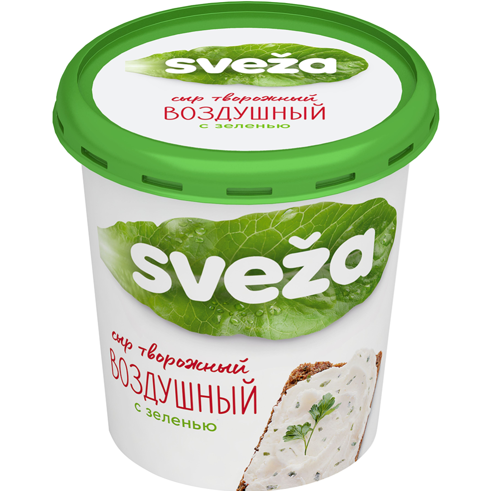 Curd cheese “SVEZA” Airy with herbs, 60%, 150 g