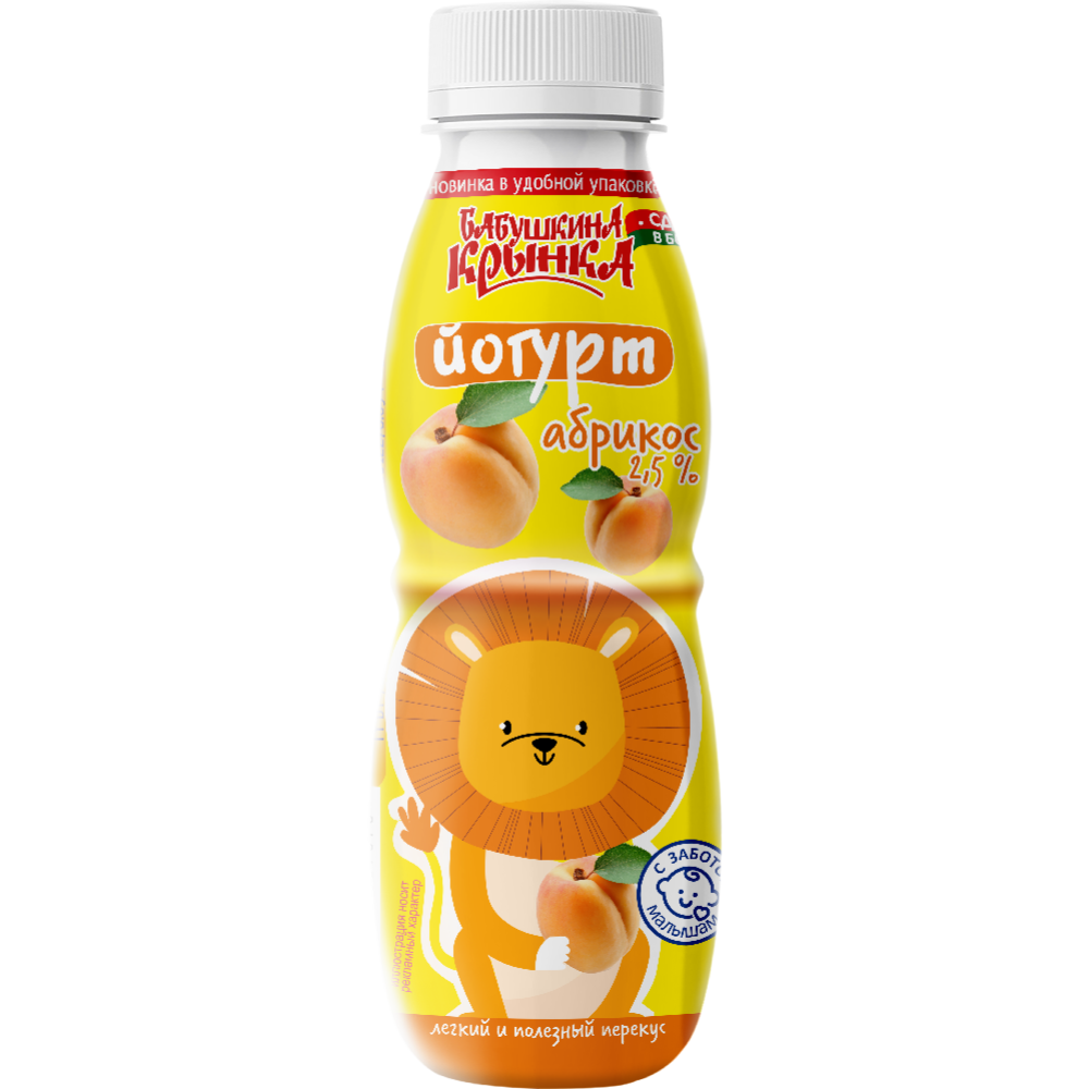 Yogurt “Babushkina Krynka” with apricot flavor, 2.5%, 300 g