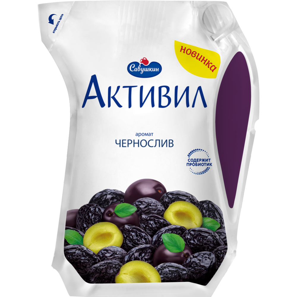 Bio-yogurt drinking “Savushkin” with prune flavor, 2%, 800 g