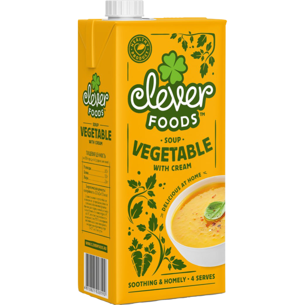 Vegetable cream soup “Clever Foods” with cream, BP 1 kg