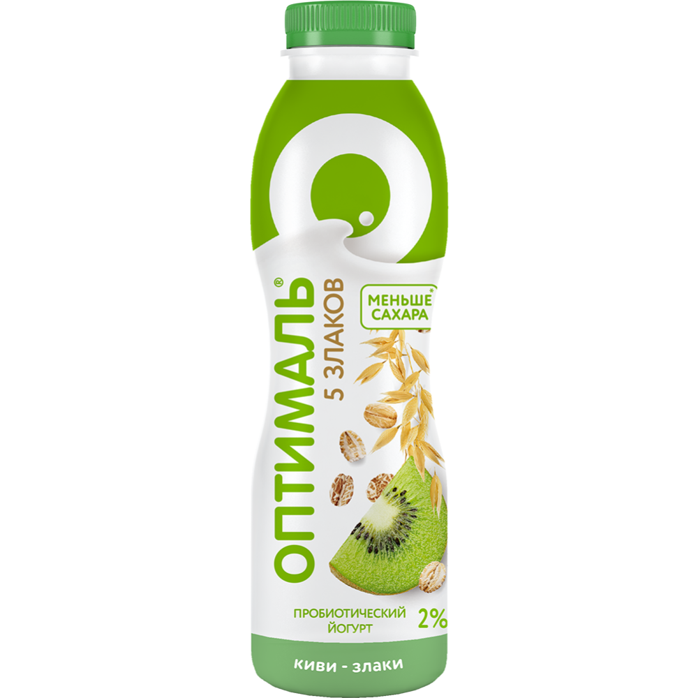 Drinking yoghurt “Optimal” kiwi-cereals 2%, 415 g