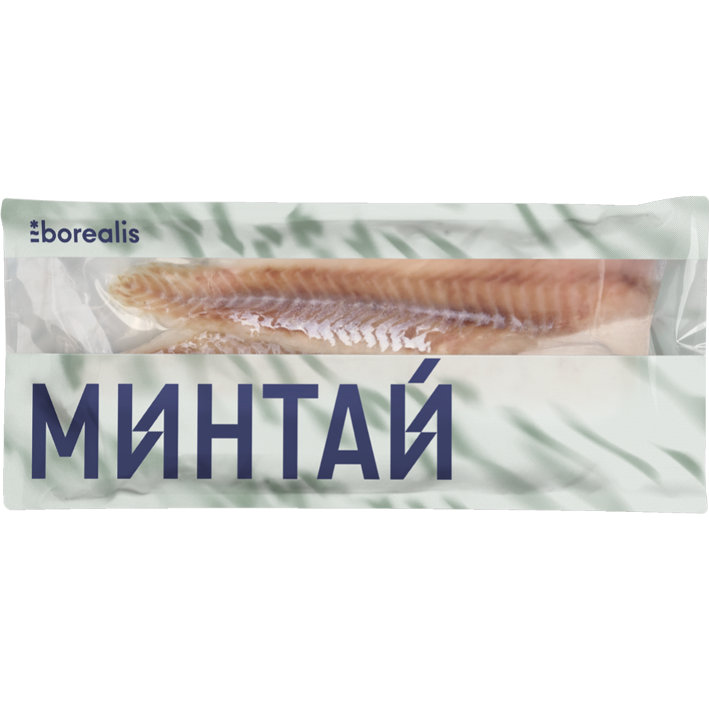 Филе минтая «Borealis» без кожи,мороженое, 650 г