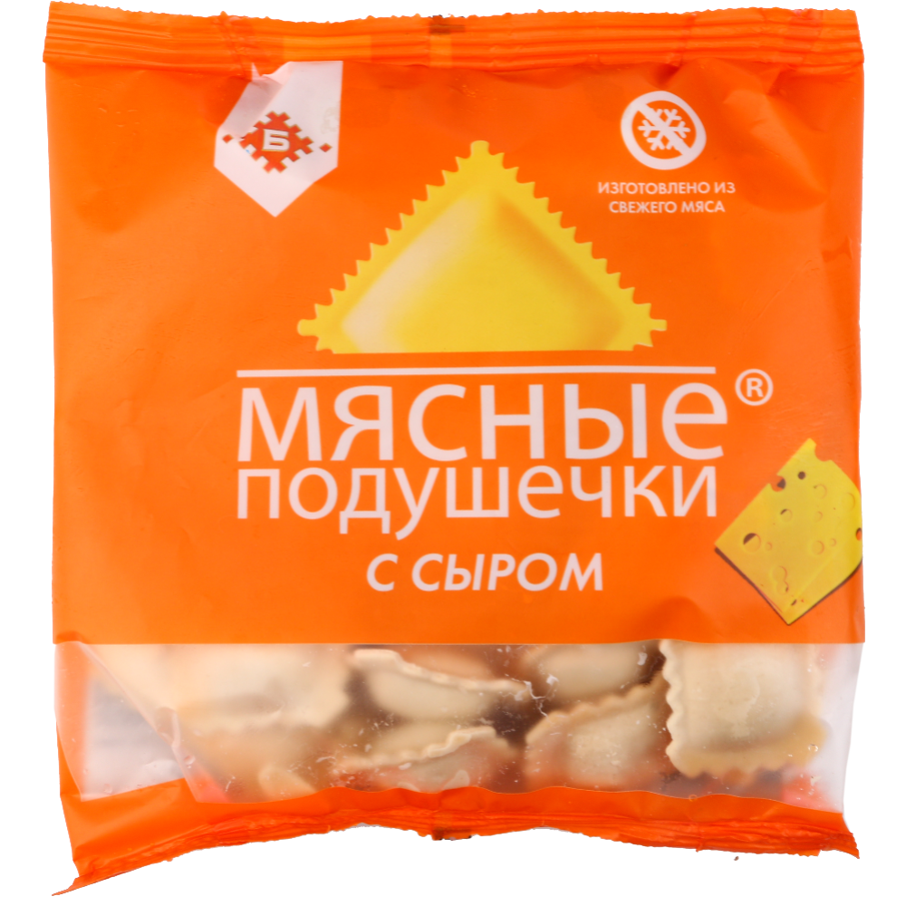 Пельмени «Мясные Подушечки» с сыром, 430 г