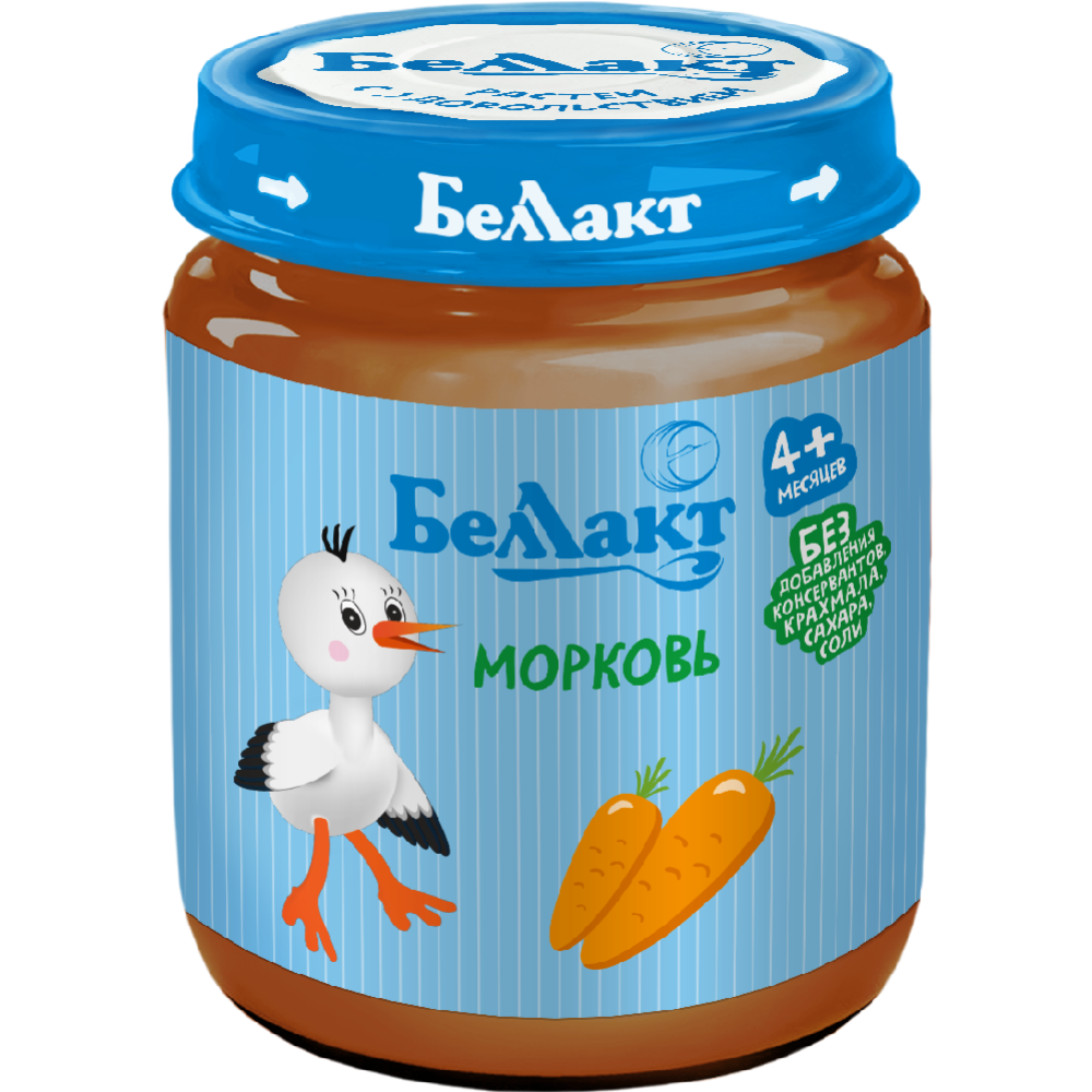 Vegetable puree “Bellakt” carrots, 100 g